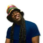 RASTA TOP HAT WITH DREADS