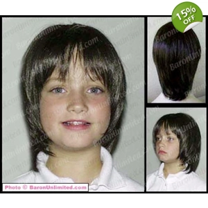 Robin Girl or Boy's Short  Synthetic Wig