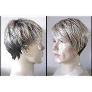 Blonde brown Synthetic Man's Wig