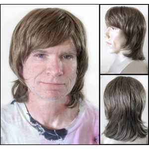 Mason Synthetic Man's Wig- Warm Lt Brown