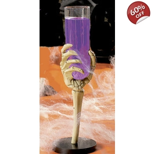 Skeleton Hand Glass