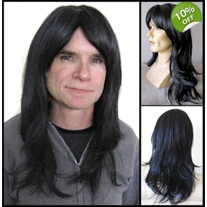 Sylven Long Synthetic Man's Wig