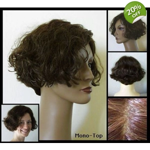 Tameese 100% Human Hair  Mono-top  ONE LEFT