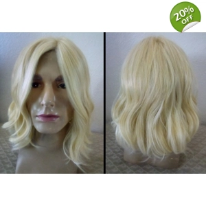 Vince Lace Front Light Blonde Man's Synthetic Wig