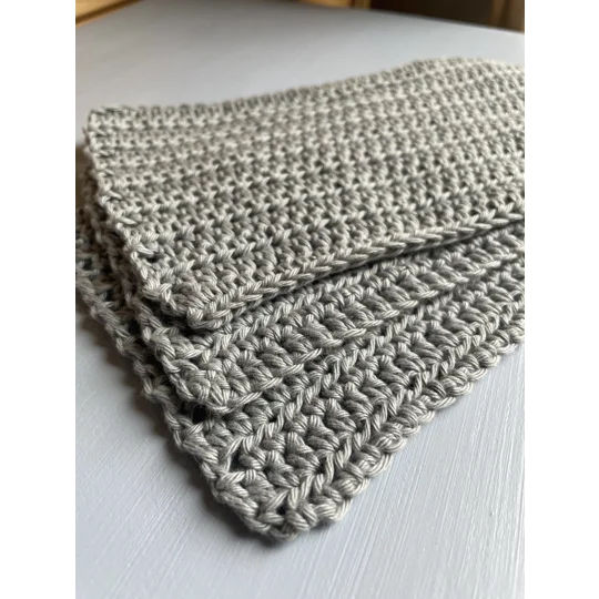 Reusable Cotton Dishcloths - Grey