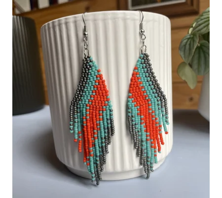Aqua, Orange, Grey