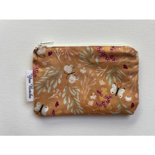 Wallet - Orange with butterflies
