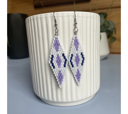 Purple and White