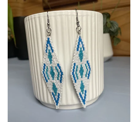 Blue and White