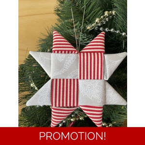 Christmas Ornaments - Scandinavian Star 12cm