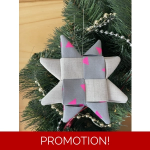 Christmas Ornaments - Scandinavian Star 12cm