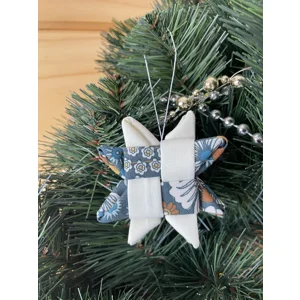 Christmas Ornaments - Fabric Scandinavian Star 6.5cm