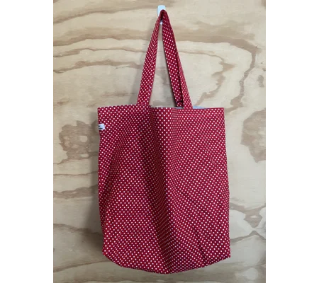 Tote Bag - Polka Dots - Red