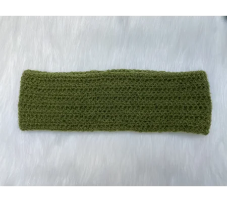 Mohair Headband (forest green) - fits 52-54cm