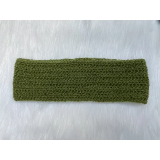 Mohair Headband (forest green) - fits 52-54cm