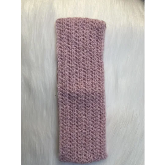Mohair Headband (pink) - fits 50-52cm