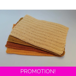Reusable Cotton Dishcloths - Set of 4
Hues of Yellow