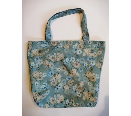 Tote Bag - Blue Floral Print
