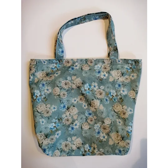 Tote Bag - Blue Floral Print