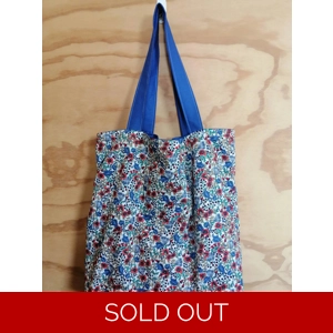 Tote Bag - Floral Print (Reversible)