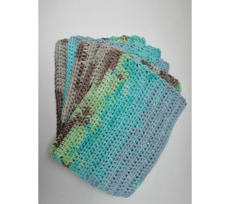 Cotton Dishcloths/Flannel Cloths - set of 5