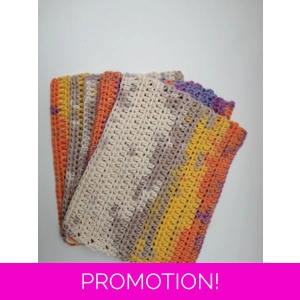 Reusable Cotton Dishcloths - Set of 5
Suset Tones