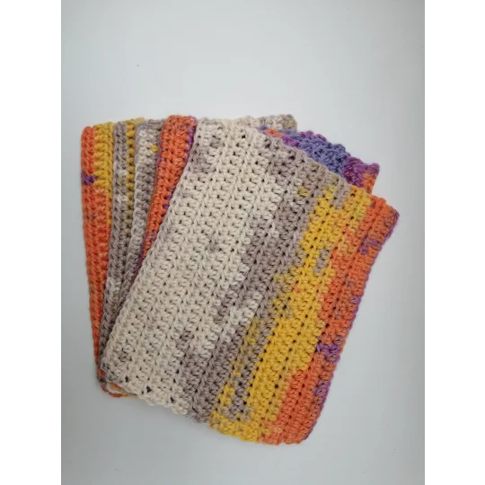 Reusable Cotton Dishcloths - Set of 5
Suset Tones