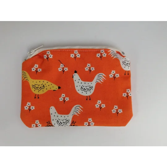 Zipper Pouch - Chickens