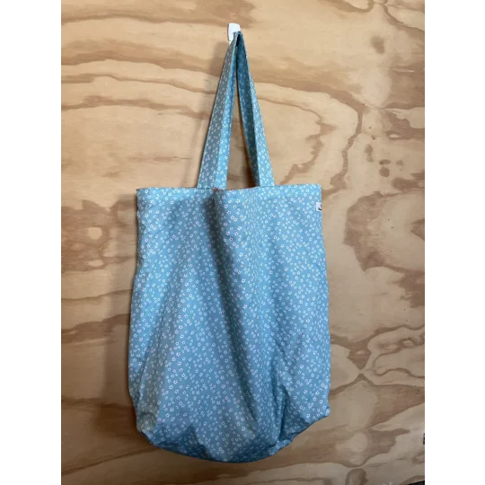 Tote Bag - Light Blue Floral