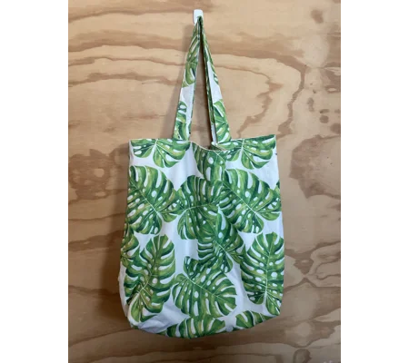 Tote Bag - White Monstera