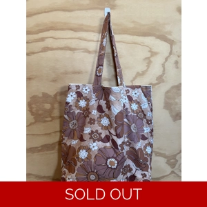 Tote Bag - Brown Floral