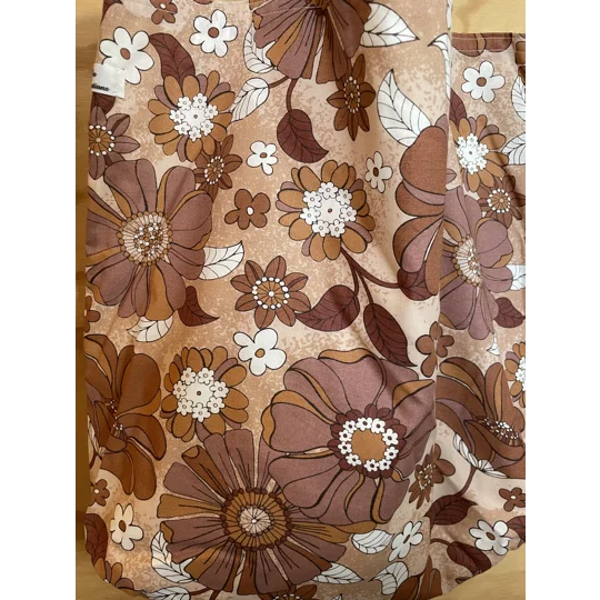 Tote Bag - Brown Floral