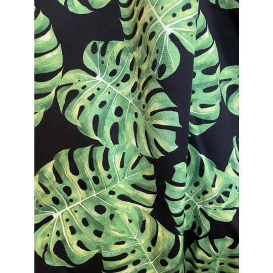 Tote Bag - Black Monstera