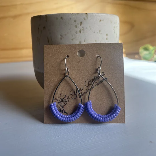 Hoop - Medium Tear Drop. *Available in multiple colours