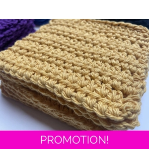 Reusable Cotton Make up Remover cloth - Mustard