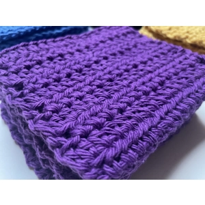 Reusable Cotton Make up Remover cloth - Purple