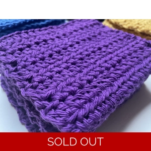 Reusable Cotton Make up Remover cloth - Purple