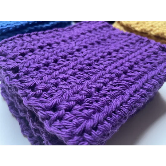 Reusable Cotton Make up Remover cloth - Purple