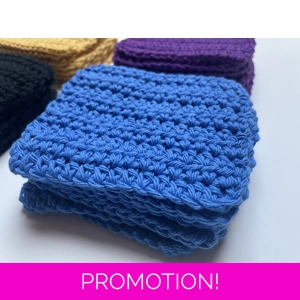 Reusable Cotton Make up Remover cloth - Cobalt