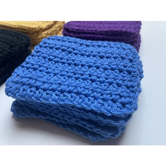 Reusable Cotton Make up Remover cloth - Cobalt