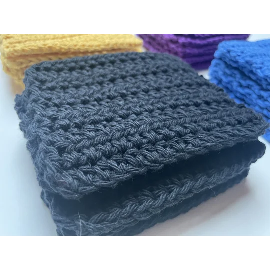 Reusable Cotton Make up Remover cloth - Black