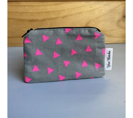 Wallet - Pink Triangles