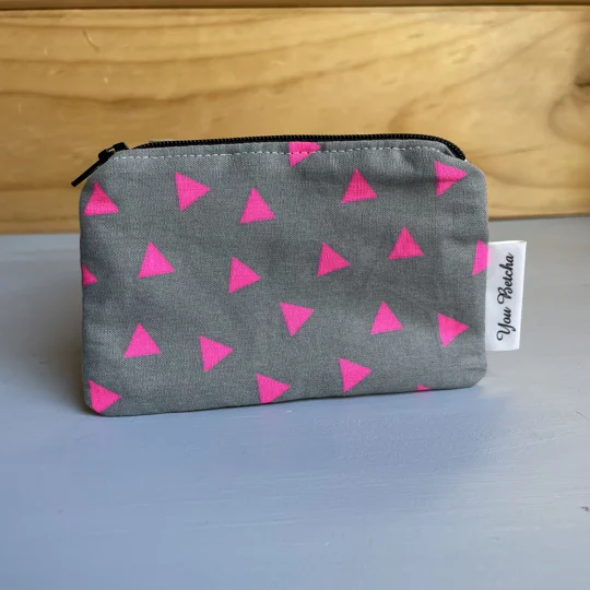 Wallet - Pink Triangles