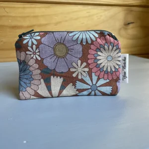 Wallet - Blue/Pink Flower Power