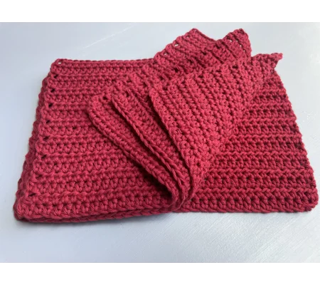 Cotton Dishcloths/Flannel Cloths - set of 4
