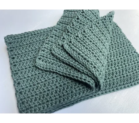 Cotton Dishcloths/Flannel Cloths - set of 4