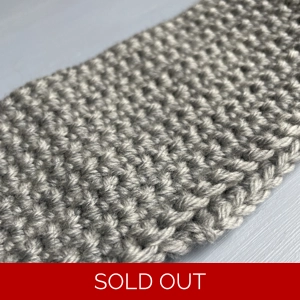 Merino Headband (grey) - fits 48-50cm