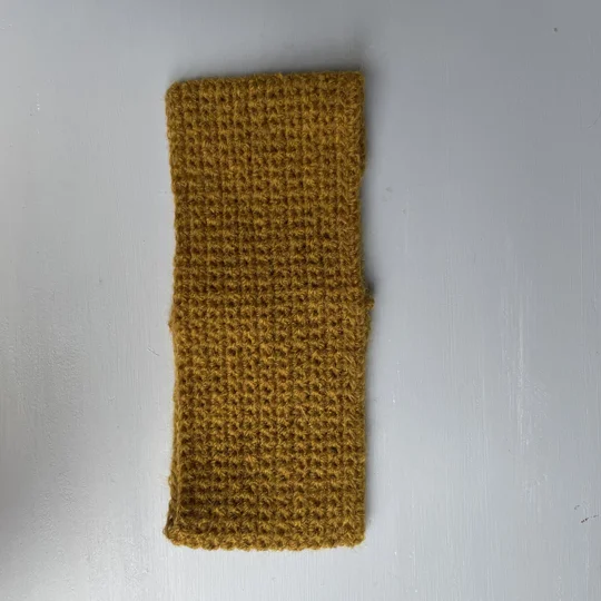 Mohair Headband (burnt mustard) - fits 50-52cm