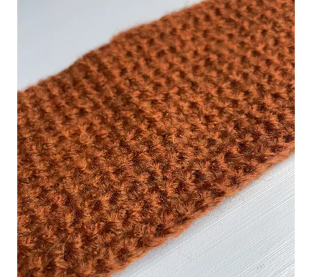 Mohair Headband (burnt orange) - fits 47-49cm