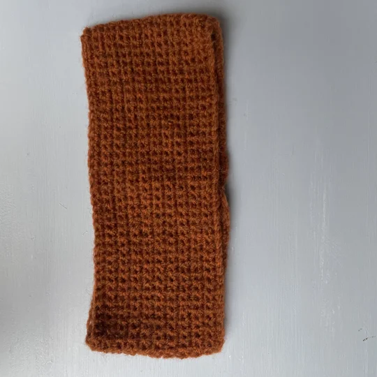 Mohair Headband (burnt orange) - fits 47-49cm